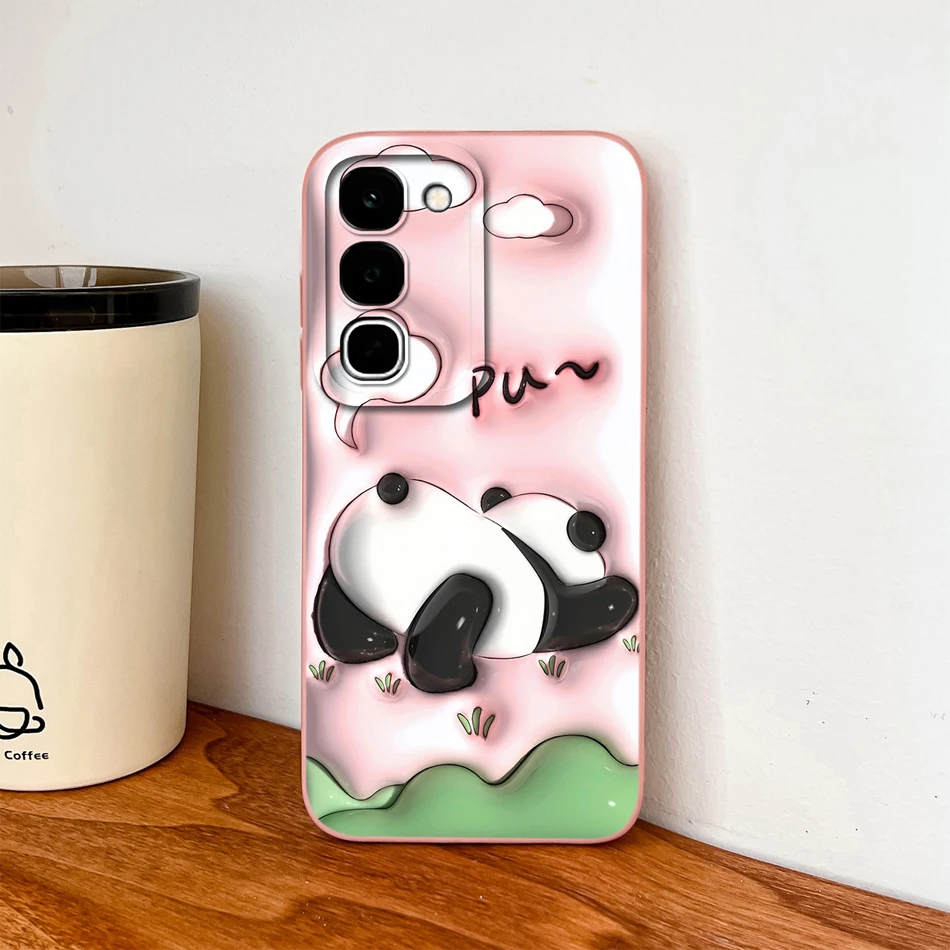 Sweet Flower Bunny Soft Liquid Silicone Lens Protection Phone Cover