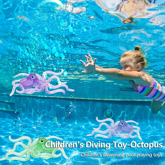 Kinder Sommer Tauchen Spielzeug Oktopus Form Kinder Training Wasserspiele  Geschenke Schwimmbad Unterwasser Spielzeug für Kinder zufällige Farbe -  AliExpress