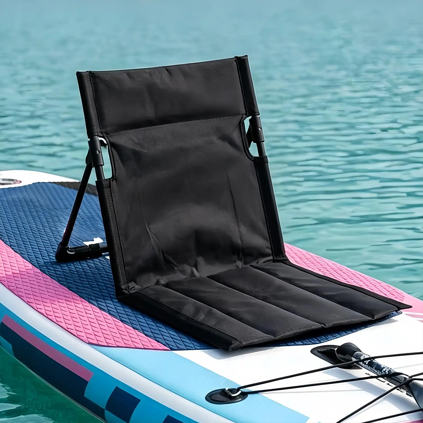 Siège de kayak pliable avec dossier, siège pour planche à pagaie, siège de canoë, siège de bateau, siège de pêche, siège de yacht, siège de piscine, sports nautiques