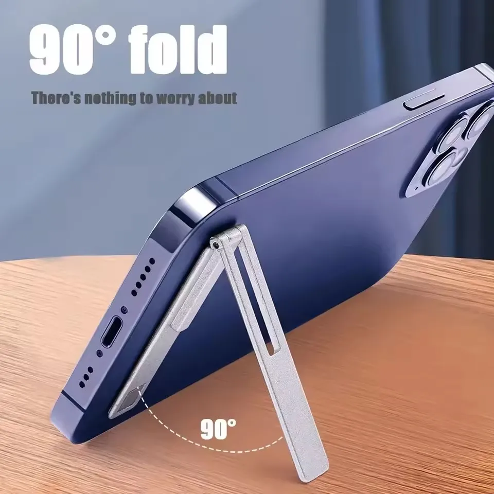 Ultra Thin Foldable Magnetic Metal Phone Stand