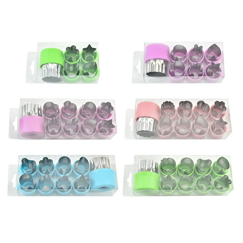 Vegetable Cutter Shapes Stainless Steel Durable DIY Fruit Cookie Stamps Cake Food Cutting Mold Kitchen Tool Vegetables Cutter