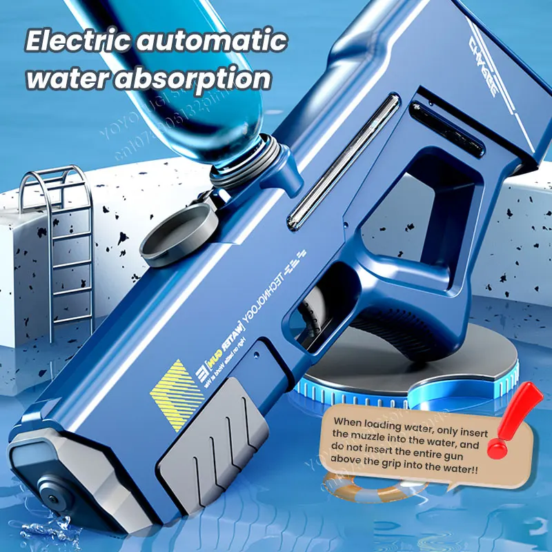 New Electric Water Gun With Continuous Firing Fully Automatic Large Capacity Children's Summer Outdoor Water Battle Toy 5