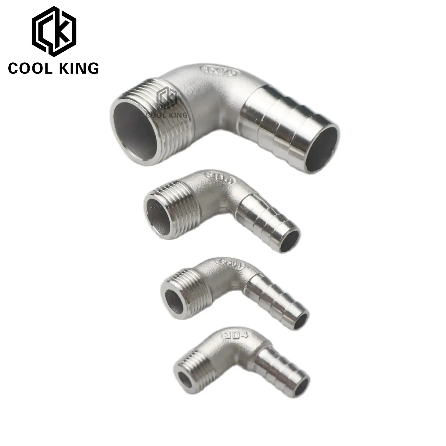 304 Stainless Steel Hose Barb Connector Male And Female Threaded Leather Pipe Joints Elbow Adapter 6MM/8MM10MM15/20MM1/4"-1/2" pipe fitting hose pipe fitting