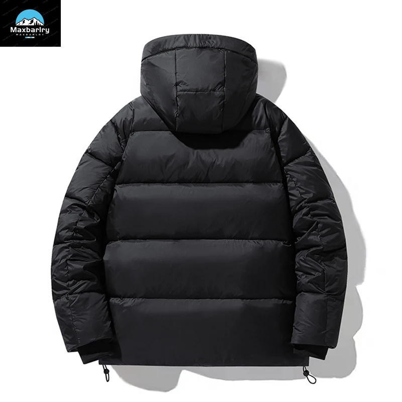 Men Down Jacket Warm Hooded Waterproof Jacket Coat Winter Men Thick Windproof Lightweight High Quality Slim Down Jacket Male Hot