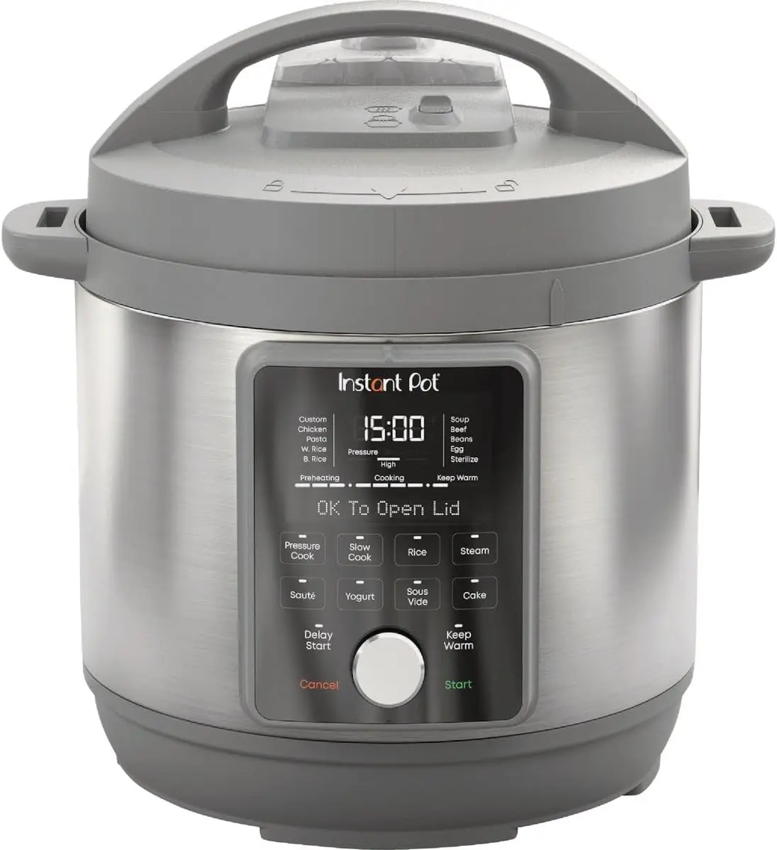 Plus, 8-Quart Whisper Quiet 9-in-1 Electric Pressure Cooker, Slow Rice Cooker, Steamer, Sauté, Yogurt Maker, Warmer & Sterilizer