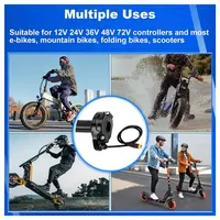 Kit de poignée d'accélérateur à 3 broches de style Surron pour moto électrique tout-terrain Happyrun Freego Heybike, compatible Macfox 4
