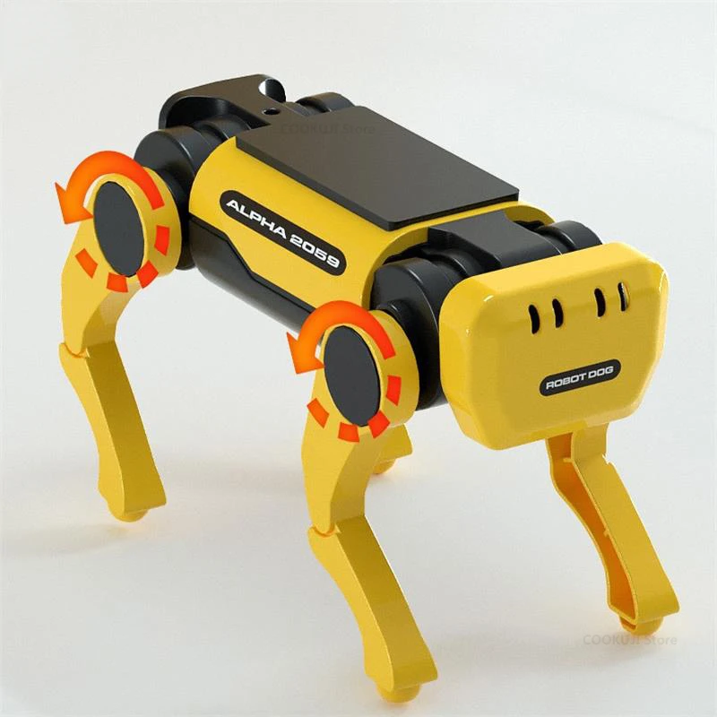 Xiaomi Mijia Solar Electric Mechanical Dog Cow Children Educational Assembly Tech Puzzle Toy Bionic Smart Robot Dog Toys