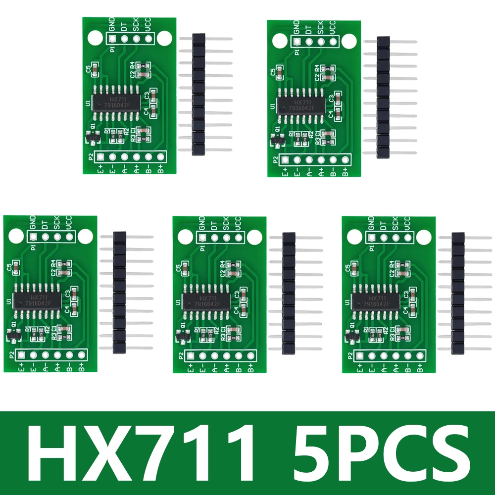 Pack of HX711 Precision Weighing Sensor Modules - 24 Bit Dual-Channel A/D Converter