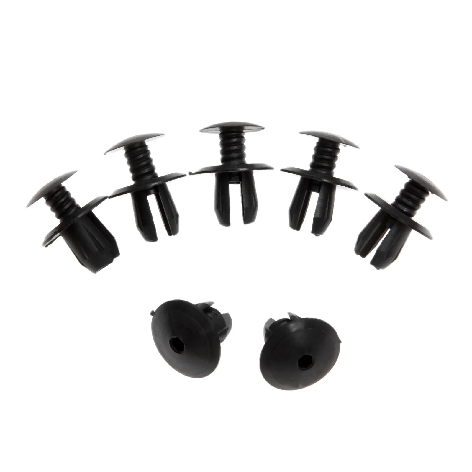 

50pcs Black Automobile Trim Panel Lining Clips Fixed Retainer Clamps Fit for VW Volkswagen T4 T5 Transporter Eurovan