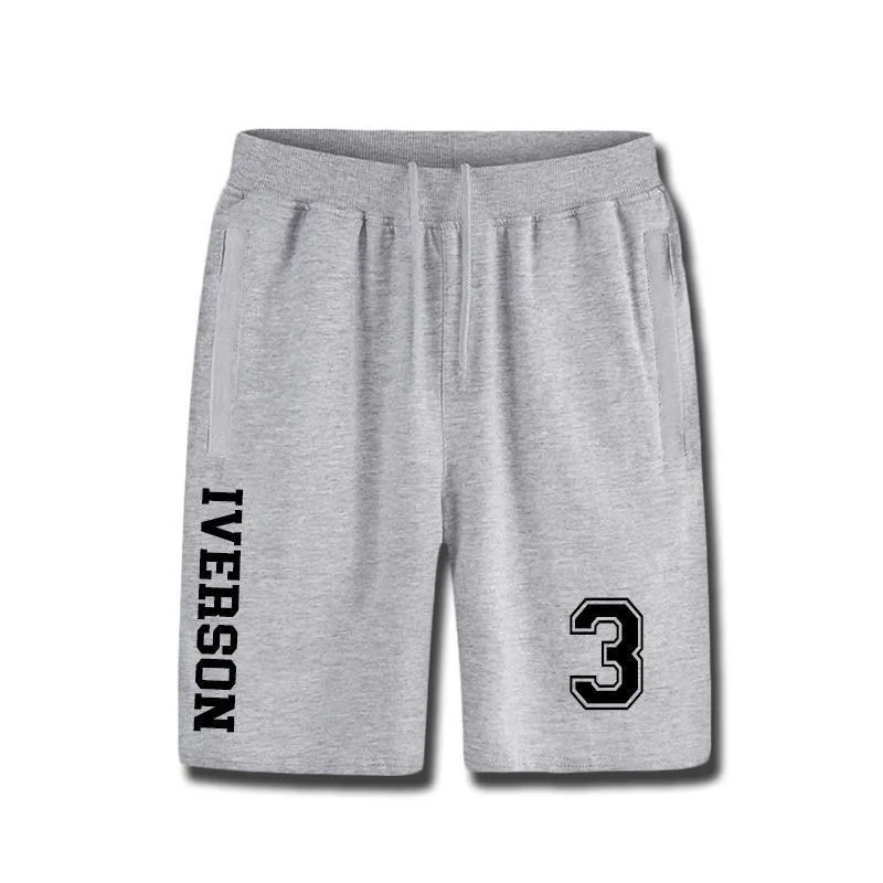 Basketball Star Iverson Fashion Printed Cotton Shorts Loose and Comfortable Sports New Luxury 2025 2