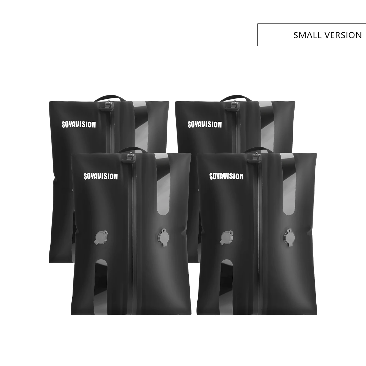 4pcs Black Small