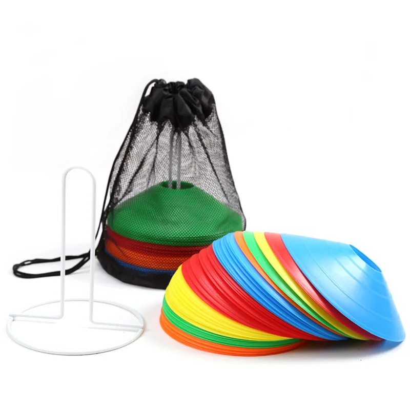 

Disc Cone Set Multi Sport Training Space Cones With Plastic Stand Holder For Soccer Football Ball Game Disc