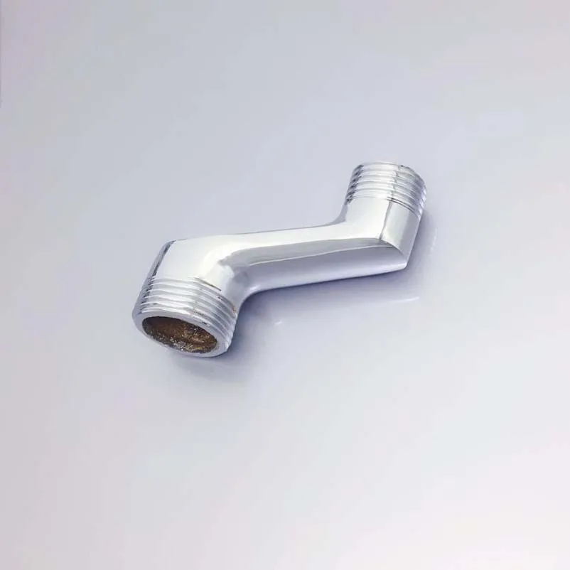 Large Bend Angle Copper Shower Faucet, Electroplating, Large Offset Foot, Bend Foot, Distance Reduction, Angle Adjustment
