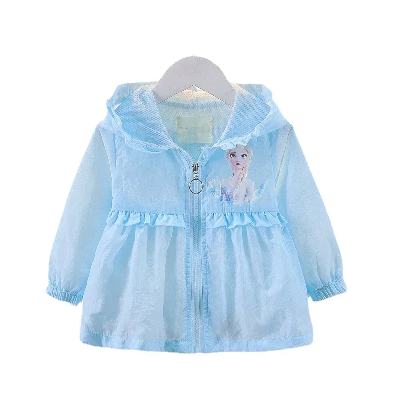 Baby Style Elsa Princess Jacket Air-conditioning Clothing Girls Sun Protection Clothing Spring and Summer