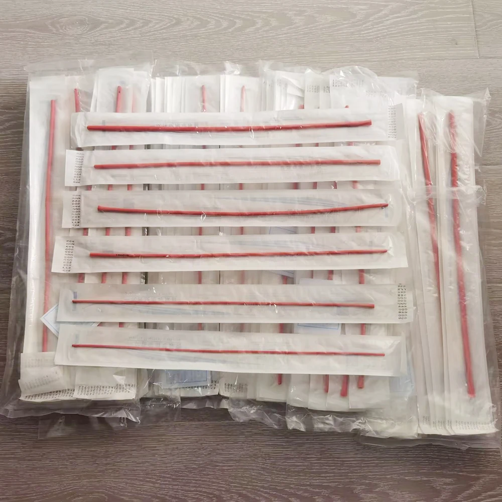 5 Pcs Disposable rubber conduit 38cm sterile rubber catheter Pet care tools Pet feeding supplies