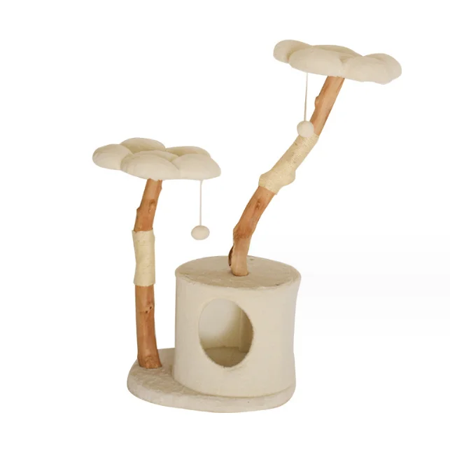 나무 꽃 고양이 나무 타워 고양이 등반 프레임, 나무 꽃 고양이 나무, 사용자 정의 럭셔리 