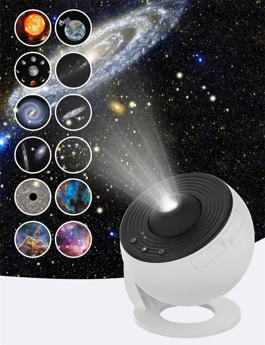 Description Picture 4 of itemNight Light Galaxy Projector 360° Rotate Planetarium Lamp For Kids Bedroom Deco ﻿Starry Sky Projector Desktop Decorative Light