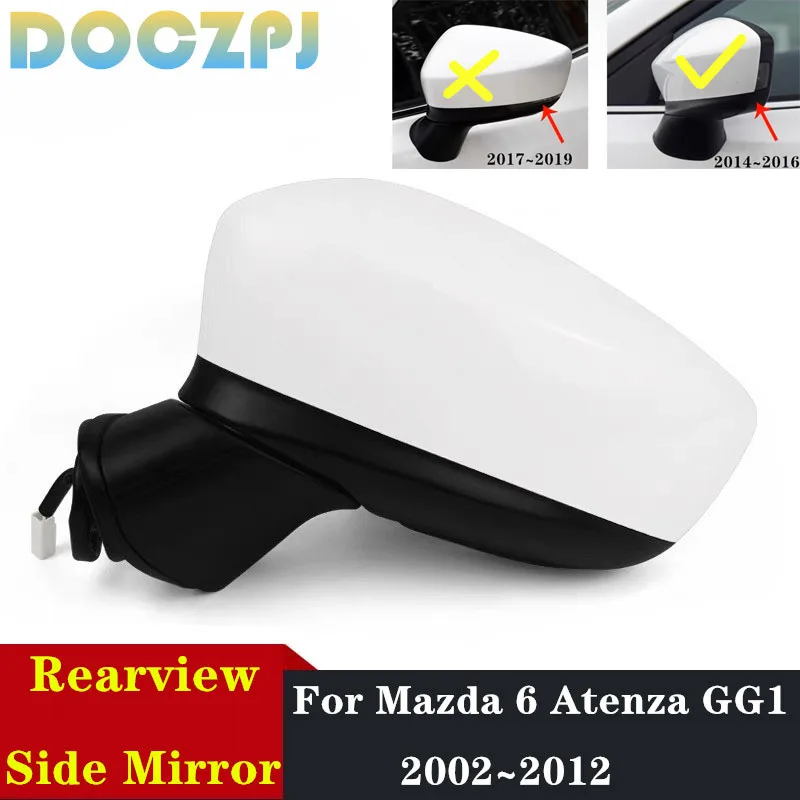 

Car Outer Rearview Mirror Assy For MAZDA 3 AXELA BN BM 2014 2015 2016 5PINS / 8PINS With Signal Light Electric Folding