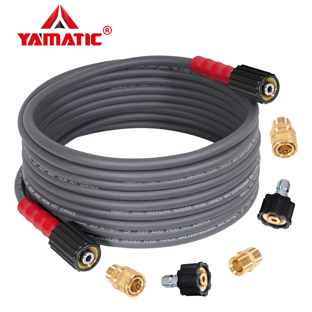 TopFlexiblePressureWasherHosePipeCordWaterCleaningHoseHeavy