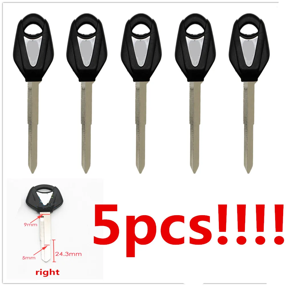 Motorcycle Uncut Blade Blank Key Embryo 5PCS For YAMAHA YZF XJR 1300 FJR 1300 MT-09 MT-07 XJ6 TMax FZ6 FZ8 R3 R1 R6 MT 09 07