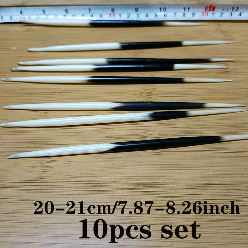 Porcupine Thorn High Quality Fish Float Hair Sticks Accessories Quills Real Porcupine Thorn White Black DIY Quill Buoy Handmade 