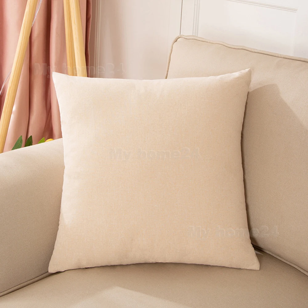 Universal 40*40 45*45 50*50 Kissenbezug Baumwolle Leinen Plain Kissenbezüge Dekorative Wohnzimmer Kissenbezüge für Sofa Home Auto – Detail 11