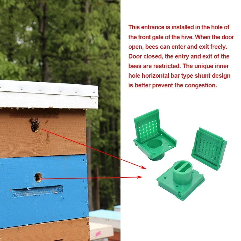 Langstroth Dadant Beehive Entrance Plastic Bee Box Entrance Reducer Gate Control Bees In and Out Beekeeping Tool