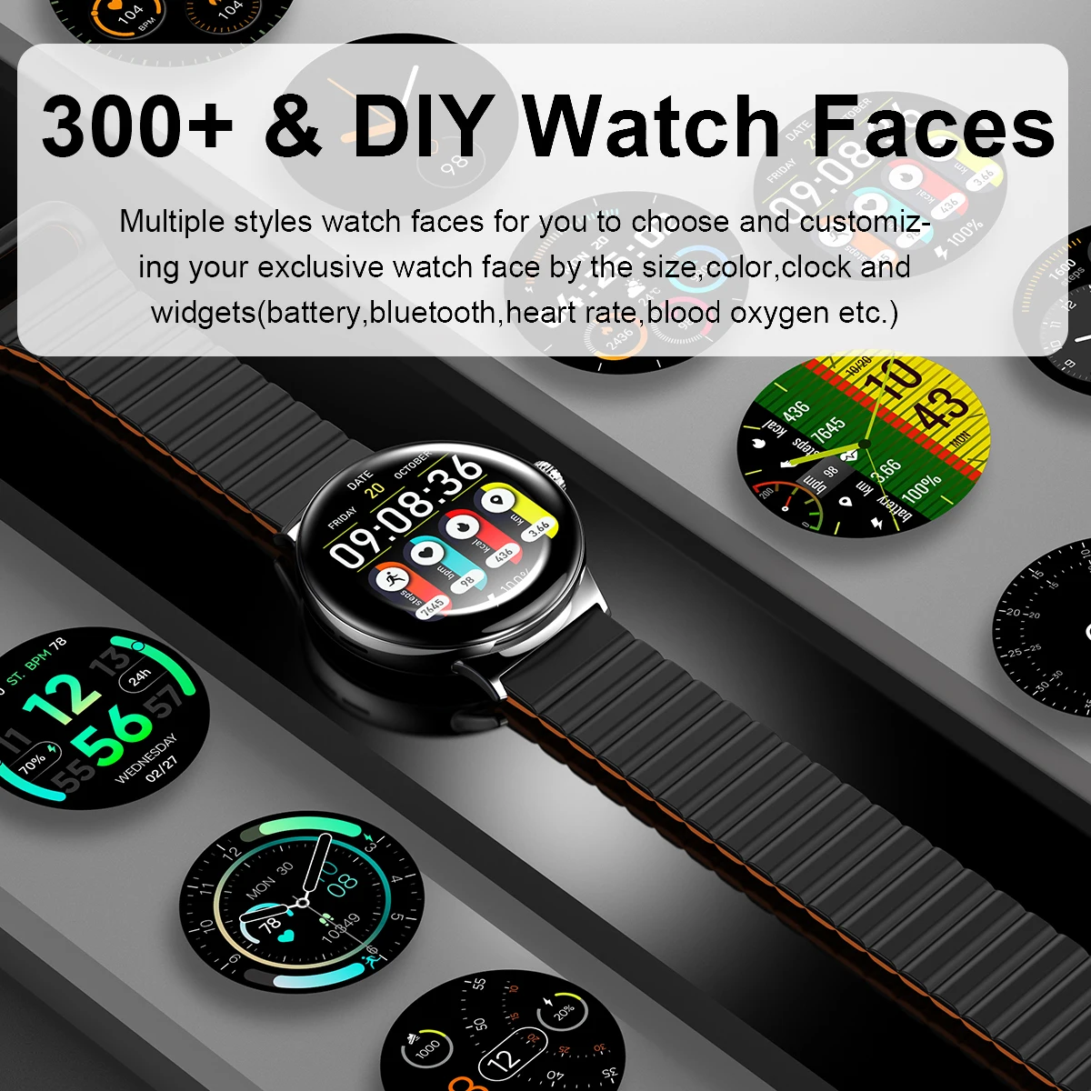 KAIMORUI Ʈ ð LA99  ð 2 in 1 AMOLED  ȭ ɹڼ ǰ  ƮĿ   Smartwatch 2024