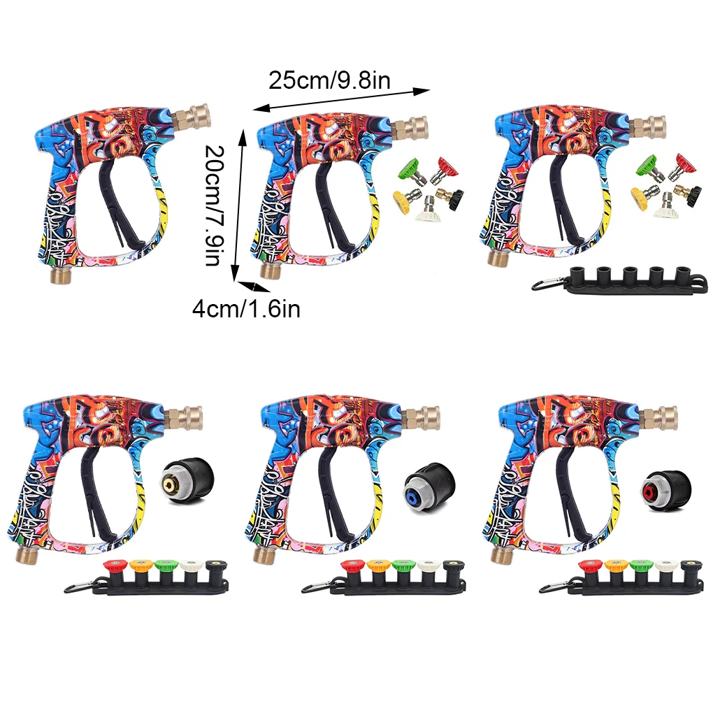 Pressure Washer Water Gun for Car Cleaning Hose Connector For Karcher Nilfisk Parkside Bosch Quick Connector Nozzles
