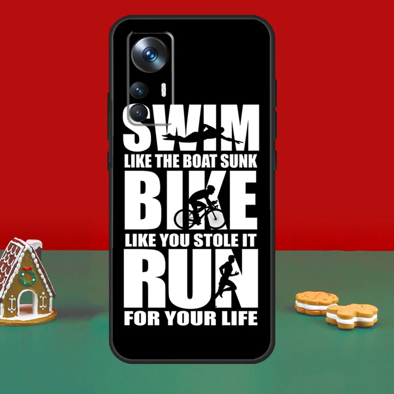 Durable Swim Bike Run Triathlon Phone Case - Shockproof and Stylish Cover