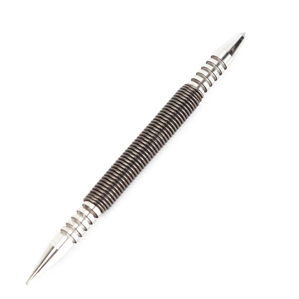 Metal Center Holes Punch Spring Loaded Nail Set Spring Tool