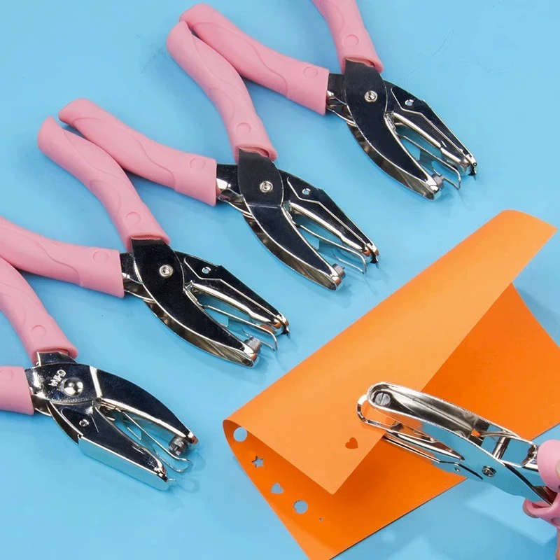 Cute Single Hole Puncher Scrapbooking Paper Punches 1.5/3/6mm Circle Hole Punch DIY Craft Cutter Paper Office School Supplies - 3