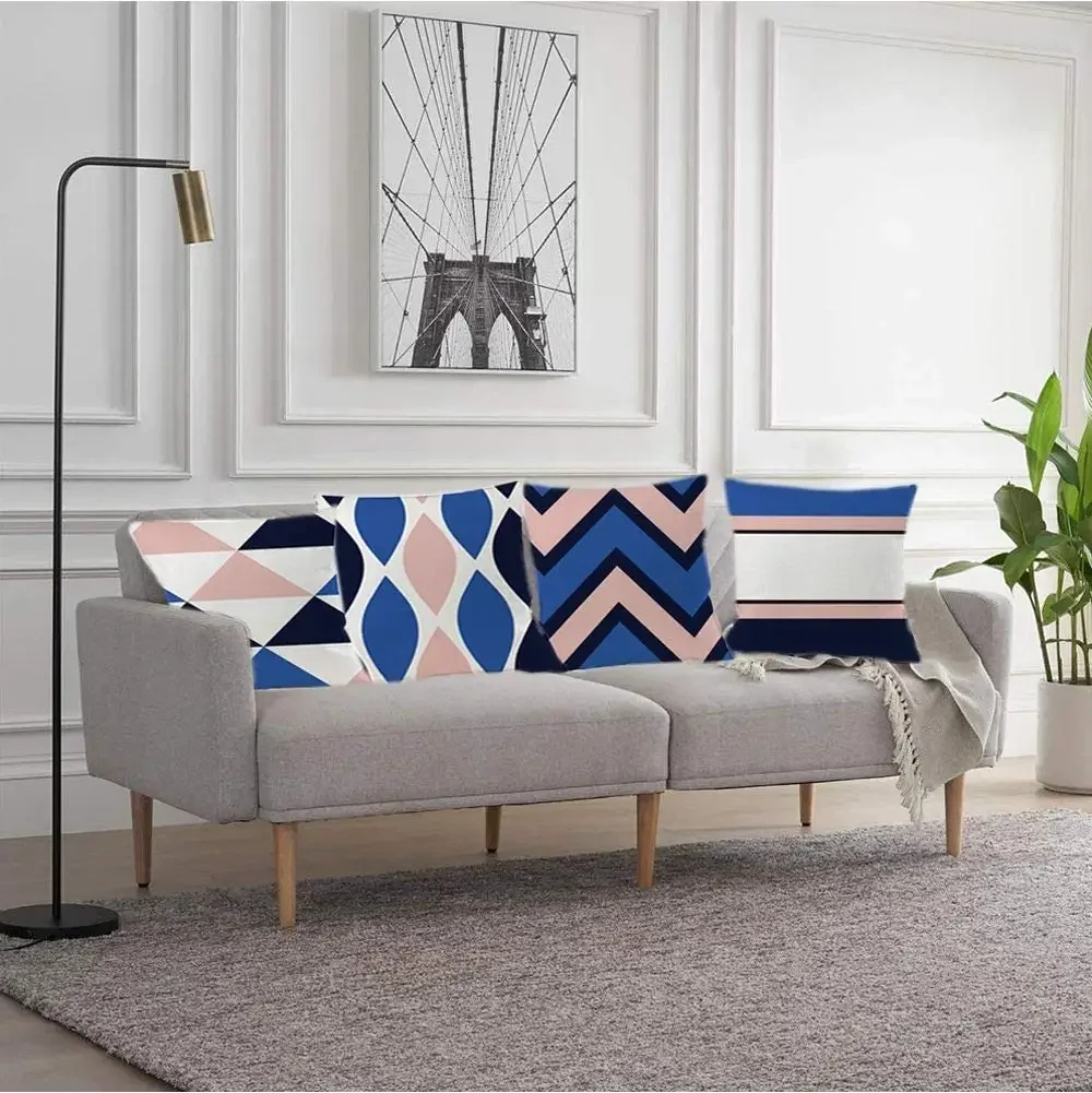 

Lattice style linen pillowcase, living room sofa cushion cover, home decoration, Nordic minimalist style pillowcase 40x40
