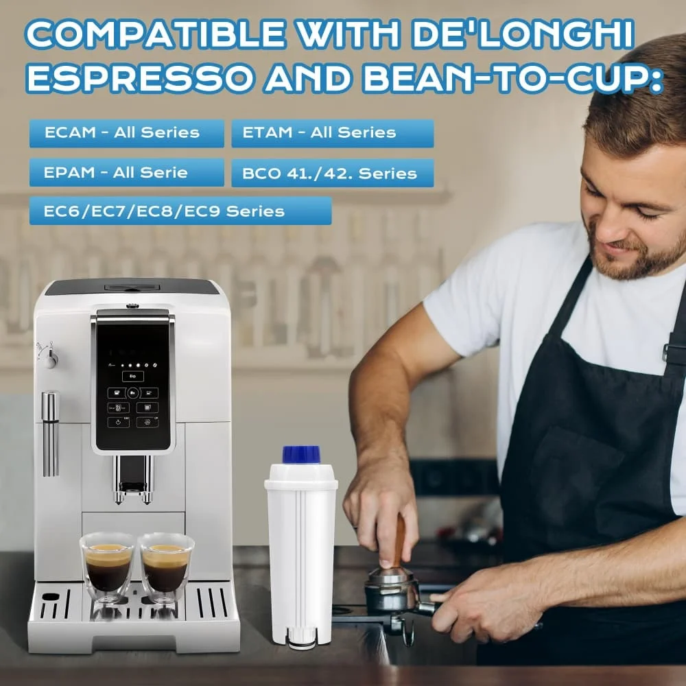 Coffee Espresso Machine Water Filter Replacement for DeLonghi DLSC002 SER3017 5513292811 EC800 ESAM ETAM Series ECAM 5513292811 water filter,accessories replacement