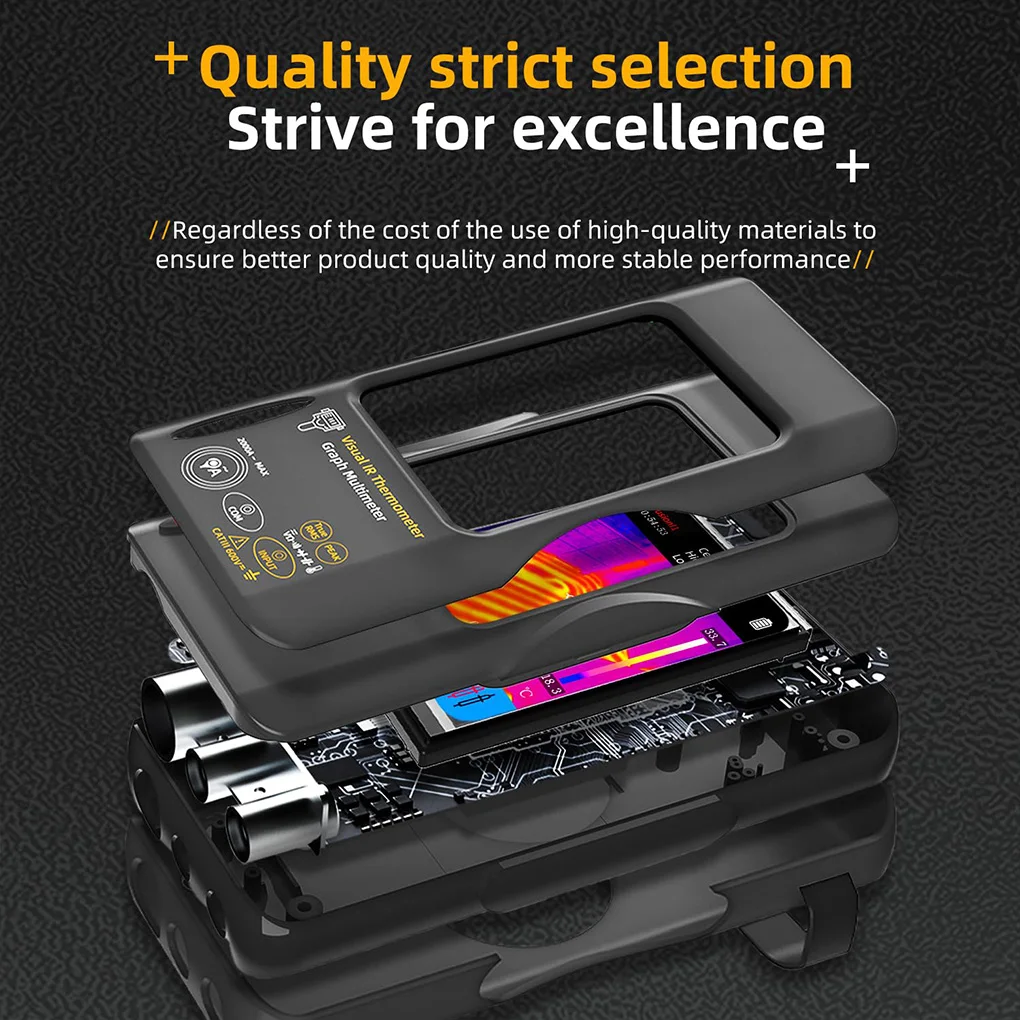 SH7 320*320 Industrial Thermal Camera 3.98Inch PCB Thermal Imager, 20000counts Multimeter Circuit Board Electrical Inspect