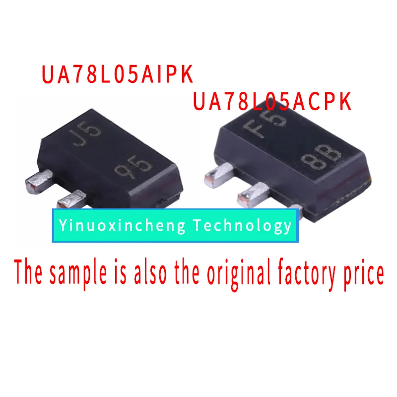 10PCS/LOT UA78L05ACPK UA78L05AIPK UA78L05 Screen printing: F5 J5 SOT-89 5V linear regulator chip