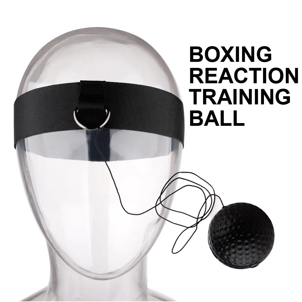 Boxing Reflex Ball Head-mounted Punch Ball Sanda Training Hand Eye Reaction Gym Sandbag Muay Thai Boxeo Fitness Equipment head mounted speed ball boxing punching bag boxing speed ball boxing reaction ball