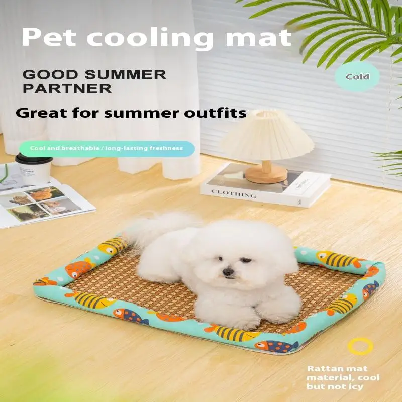 Cool Summer Pet Mat For Dogs And Cats Waterproof Cooling Bed_voghion.com