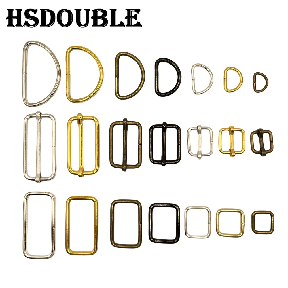 Metal D Ring Buckle 10 Pcs/Pack Wire Formed Metal D-Ring Rectangle Loops Tri-Glide Slider Adjuster Non-Welded Belt Strap Buckle metal d ring buckle,d ring buckle,metal ring buckle,metal webbing slider,metal strap slider,metal buckle,adjuster buckle