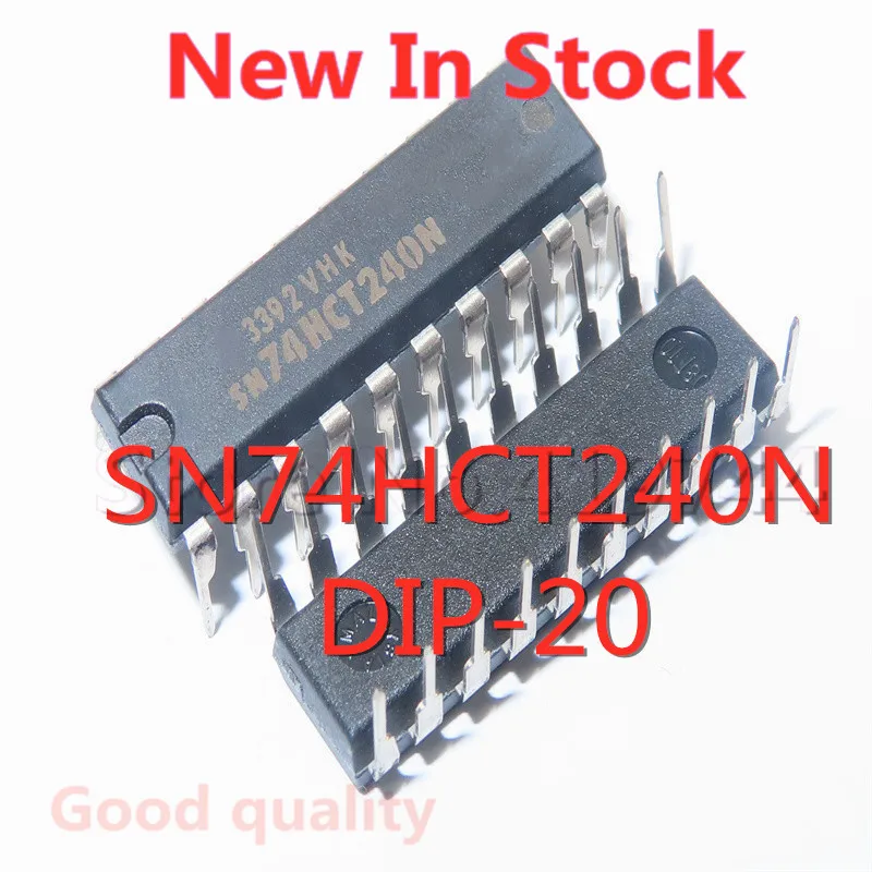 

5 шт./лот 74HCT240 SN74HCT240N DIP-20 восемь буферов/водительская строка Φ новая Оригинальная интегральная схема