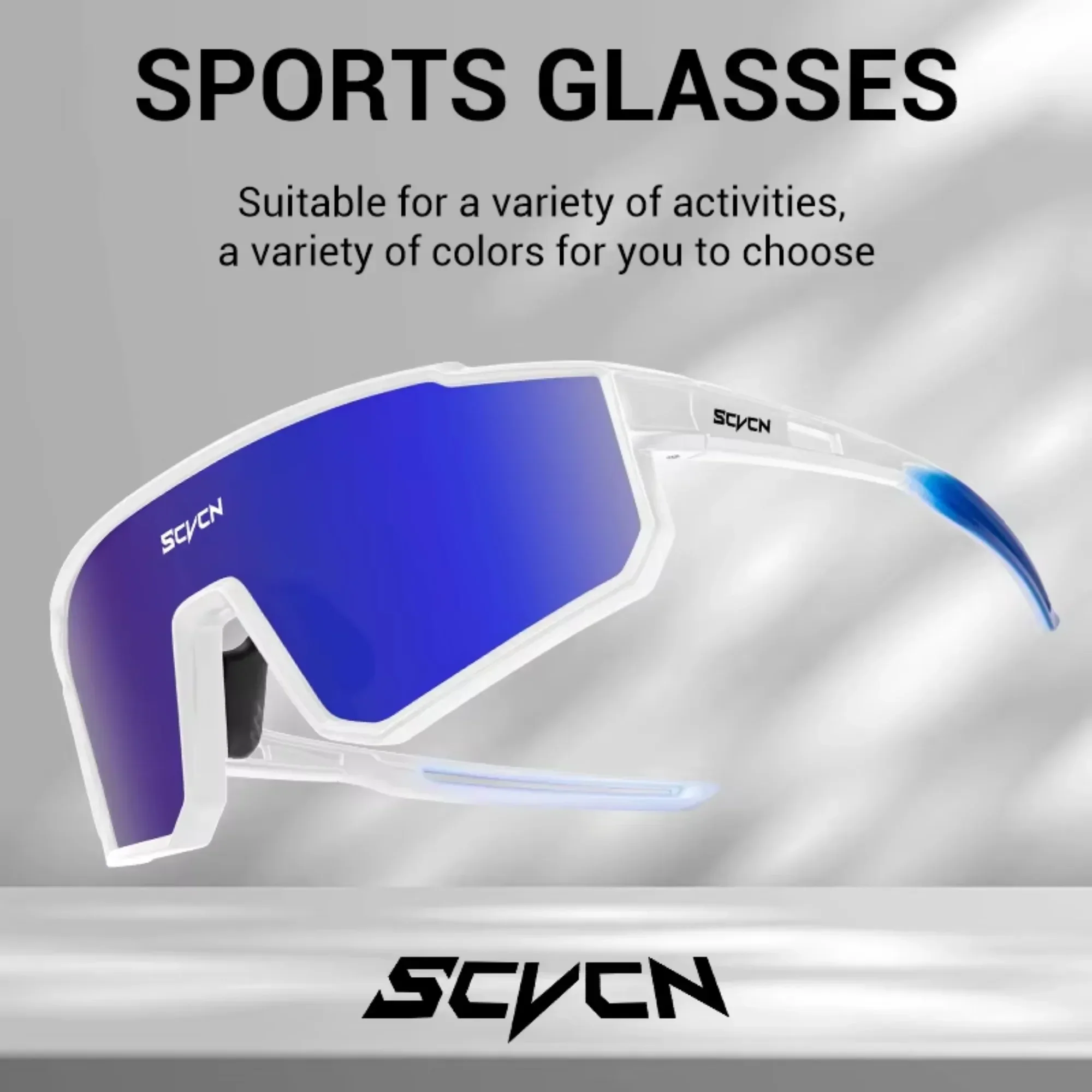 SCVCN Hiking Eyewear UV400 Cycling Glasses Sunglasses for Men Sports Bike Camping Golf Protection Glasses Women Baseball Fashion