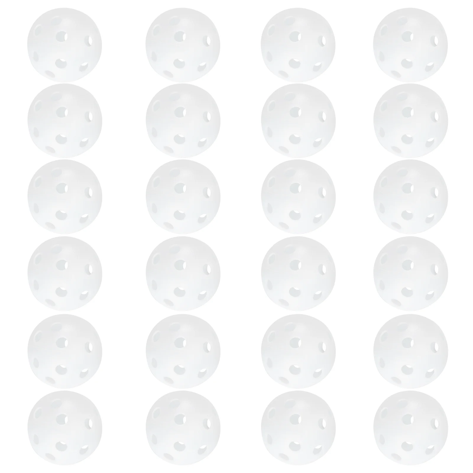 

Perforated Plastic Hollow Florball Balls (White)