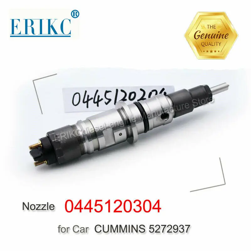 

ERIKC 0445120304 Common Rail Injector 0445 120 304 CRIN Diesel Injection Spare Parts 0 445 120 304 for CUMMINS 5272937 5283275