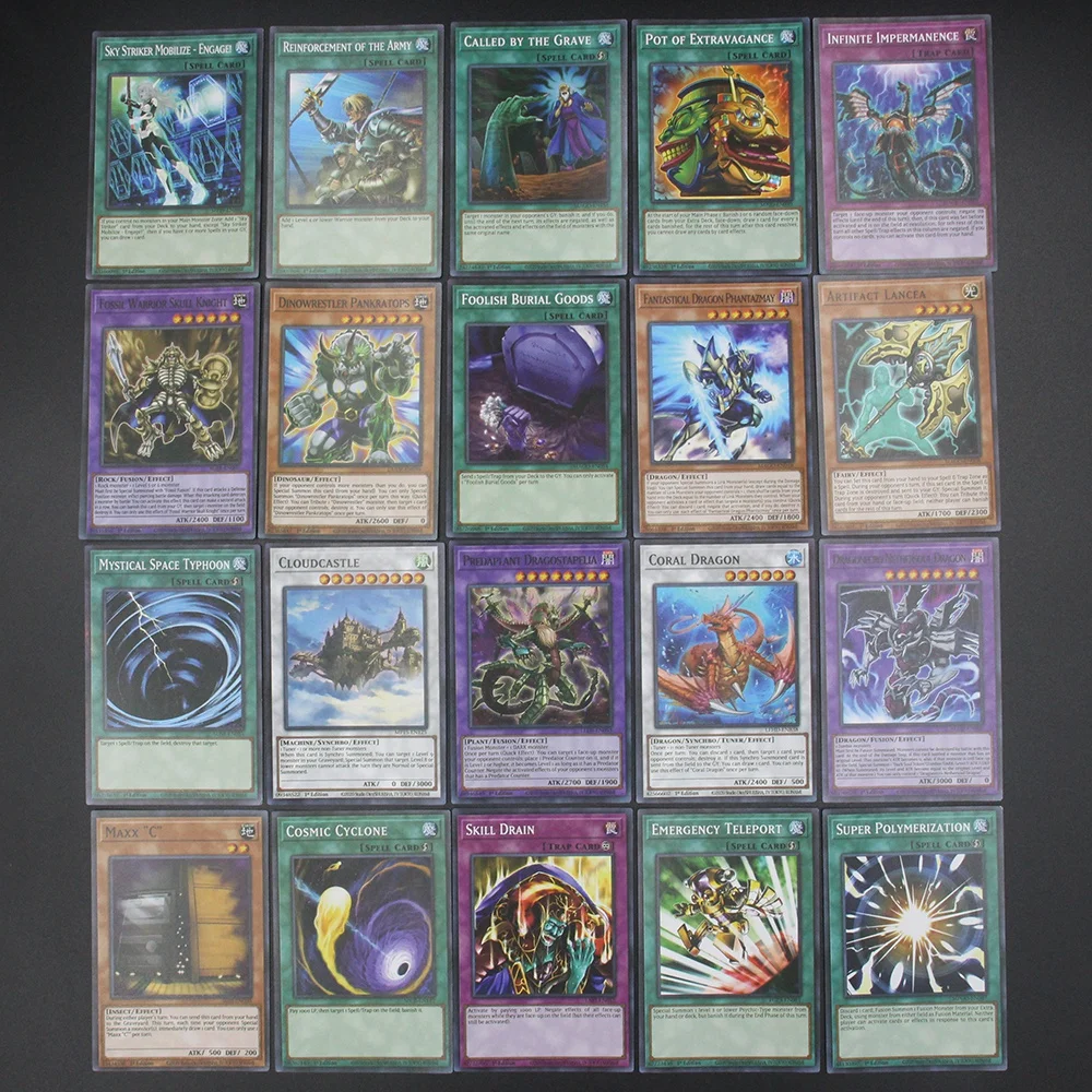 100pcs Yugioh Card In English Eldlich Sky Striker Virtual Word Yu Gi Oh  Master Duel Competitive Deck Trading Card Game - Game Collection Cards -  AliExpress