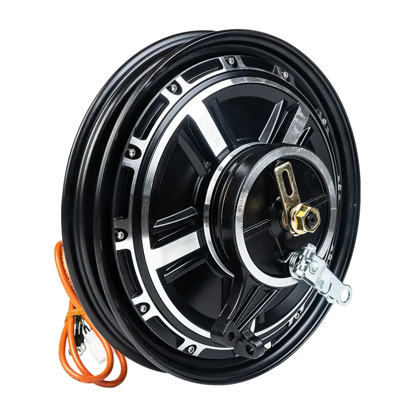 48-60v1/1.5/2/3kw12 인치 90/90-12 모터 드럼 브레이크 디스크 브레이크 전동 휠 허브 모터