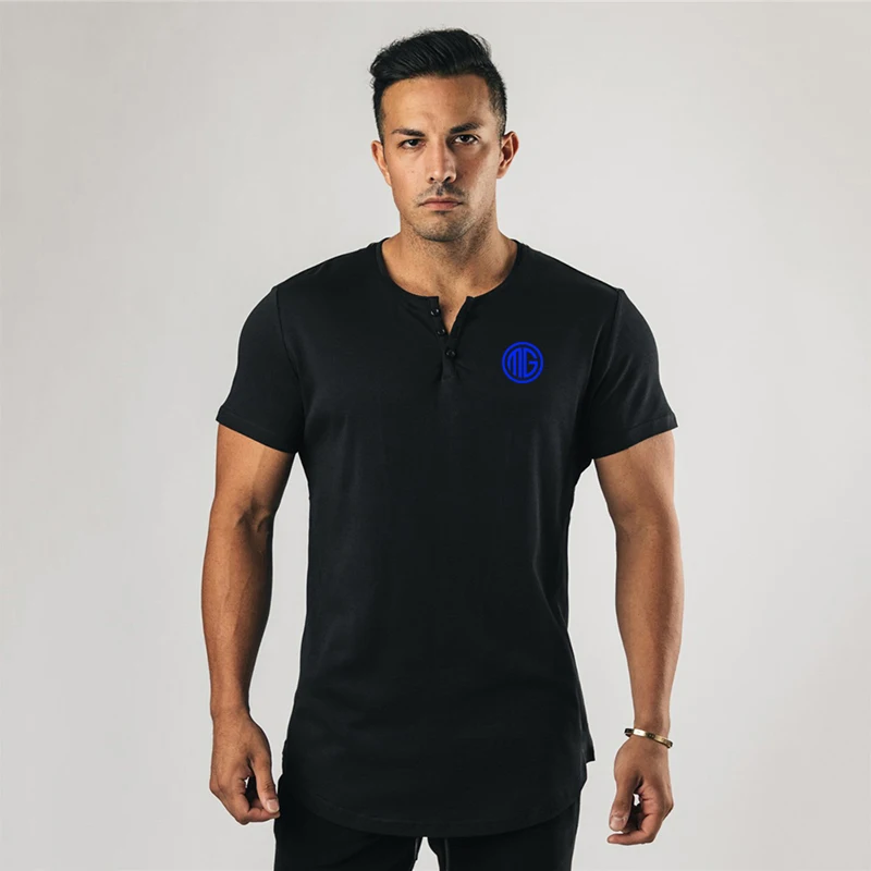 

Summer Moisture Wicking Breathable Cool Gym Bodybuilding T-shirt Men Casual Short Sleeve Fashion Street Hip Hop Slim Fit Shirt