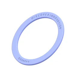 Universal Magnetic Plate Ring for Wireless Chargers and Car Phone Holders (Purple)