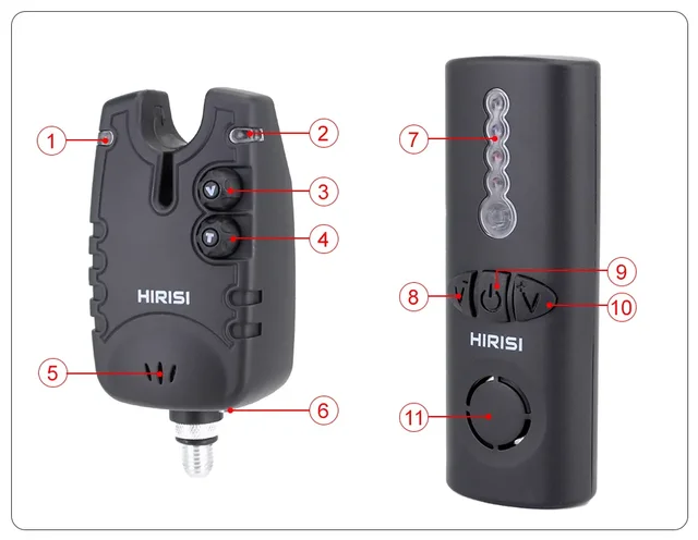 Hirisi Tackle Wireless Carp Fishing Alarm Set HRS2-4 Kuwait