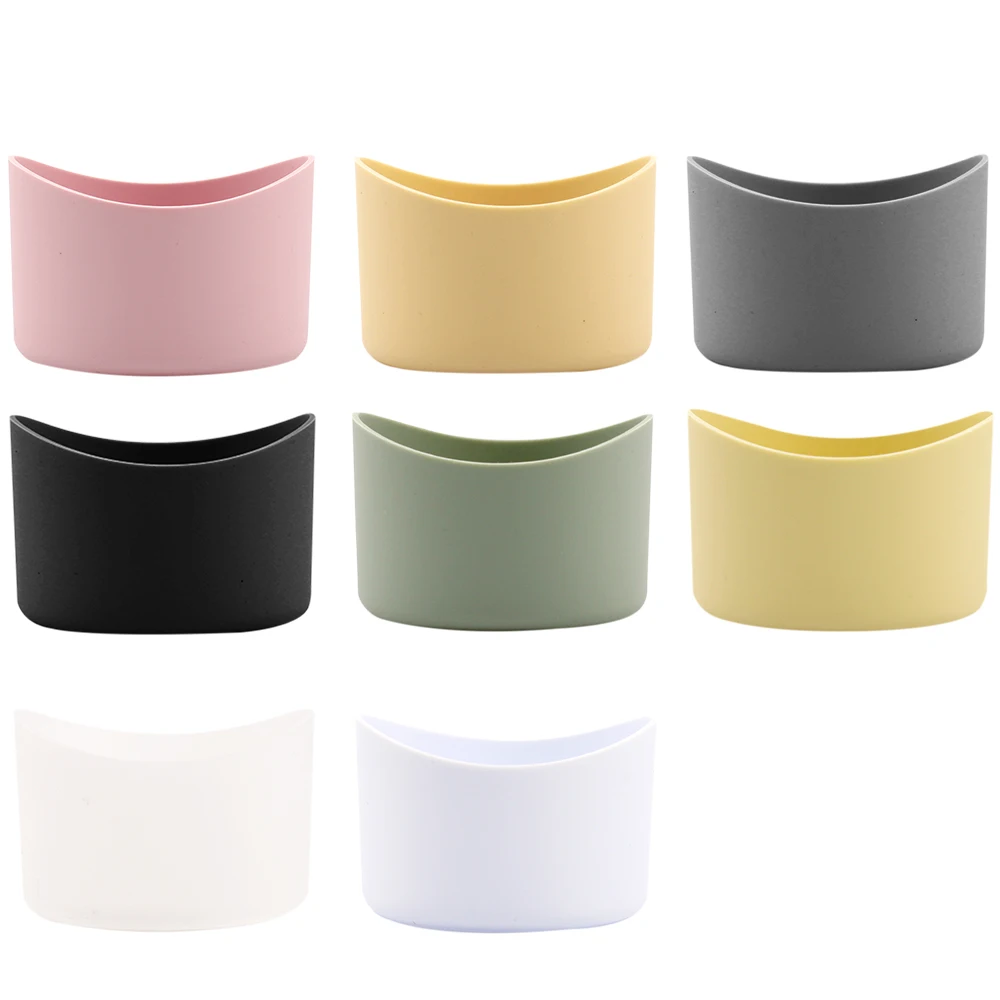 Water Bottle Sleeve 7cm Dia Anti Scalding Non-slip Silicone Bottom Boot Beverage Cup