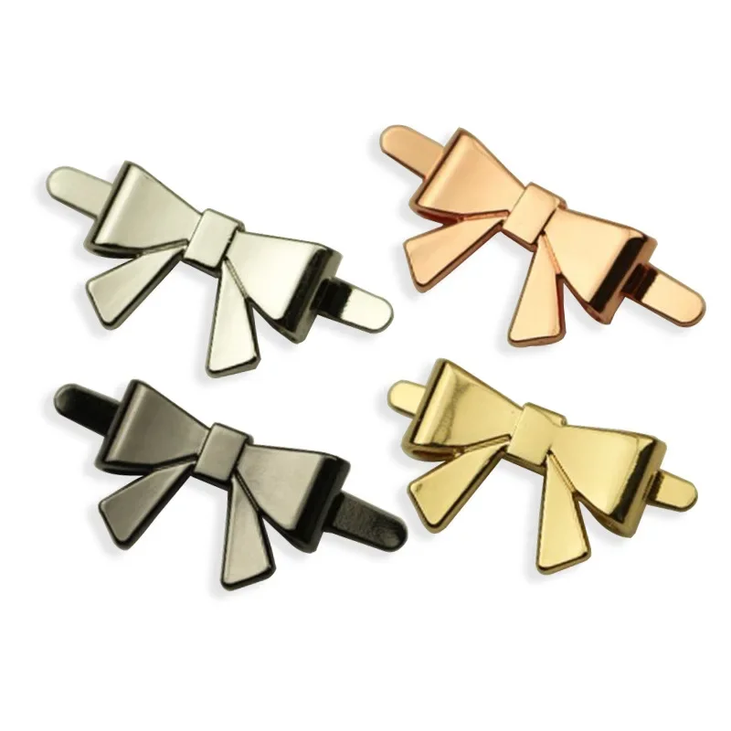 

High Quality Luggage Hardware Accessories Metal Bow Knot Shoe Buckle Jewelry Decoration Clothing Hardware Accessories